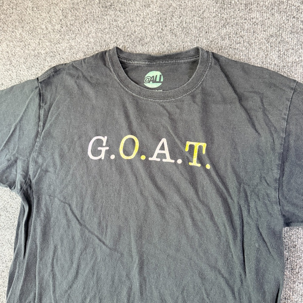 Goat T Shirt‎ Mens Large Black Cotton Crew Neck Everyone Is Rad Casual Crewneck